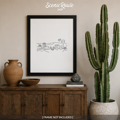 Albuquerque New Mexico Skyline Art Print