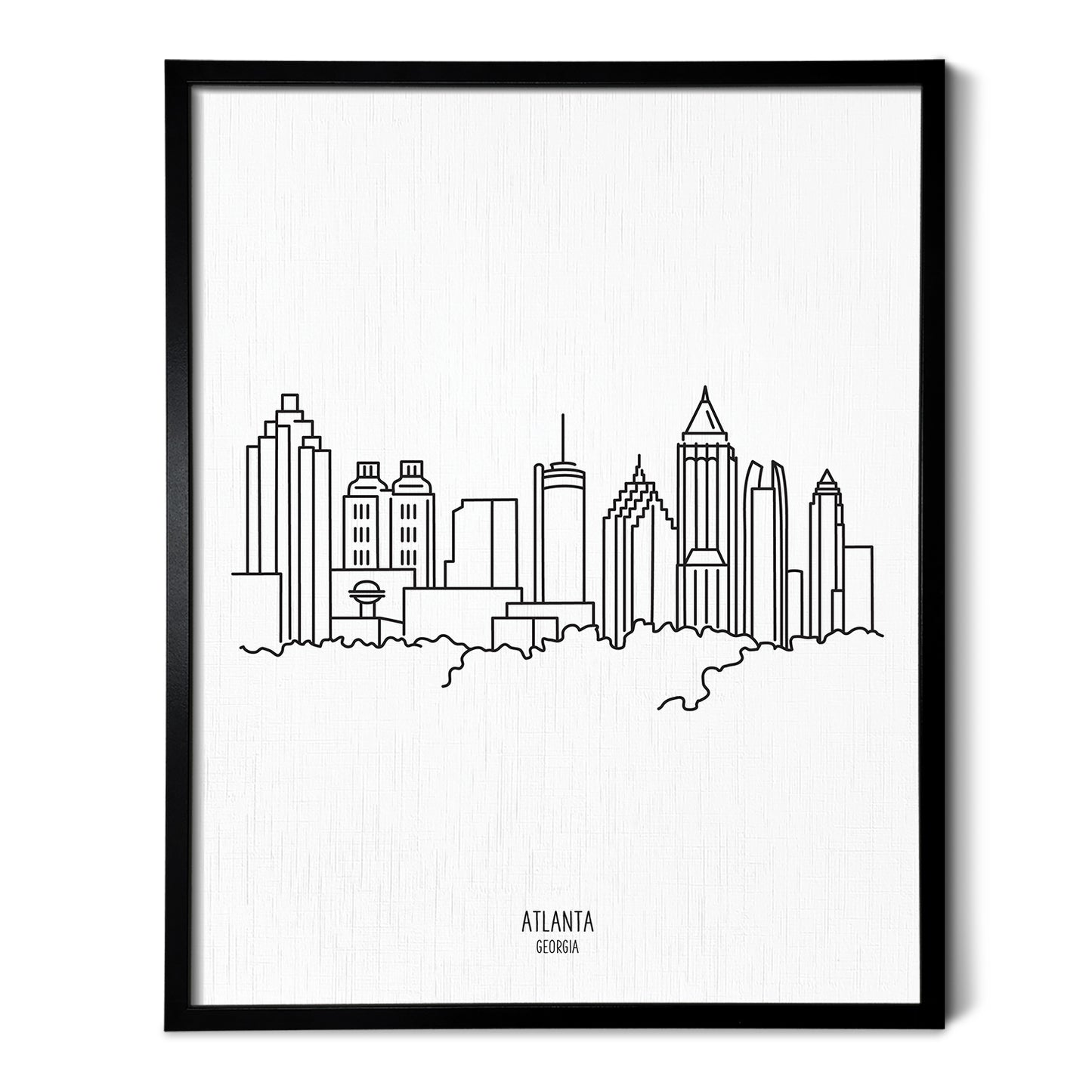 Atlanta Georgia Skyline Art Print