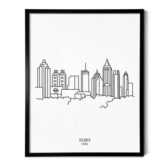 Atlanta Georgia Skyline Art Print