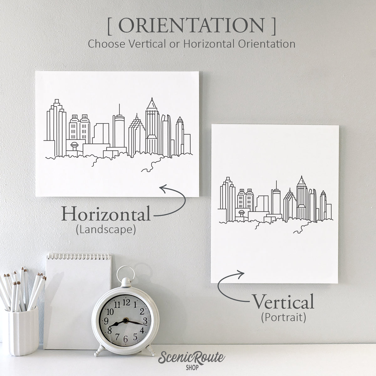 Atlanta Georgia Skyline Art Print