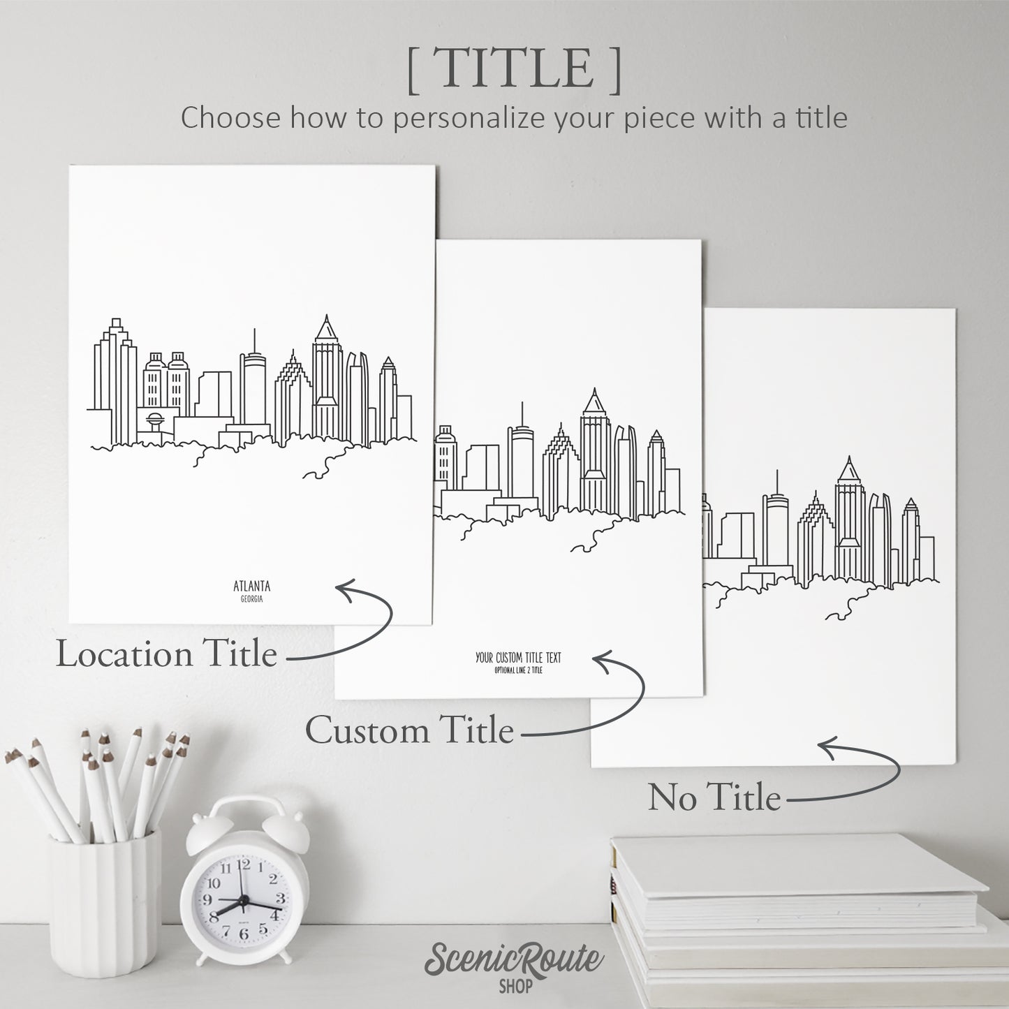 Atlanta Georgia Skyline Art Print