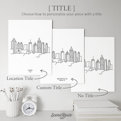 Atlanta Georgia Skyline Art Print