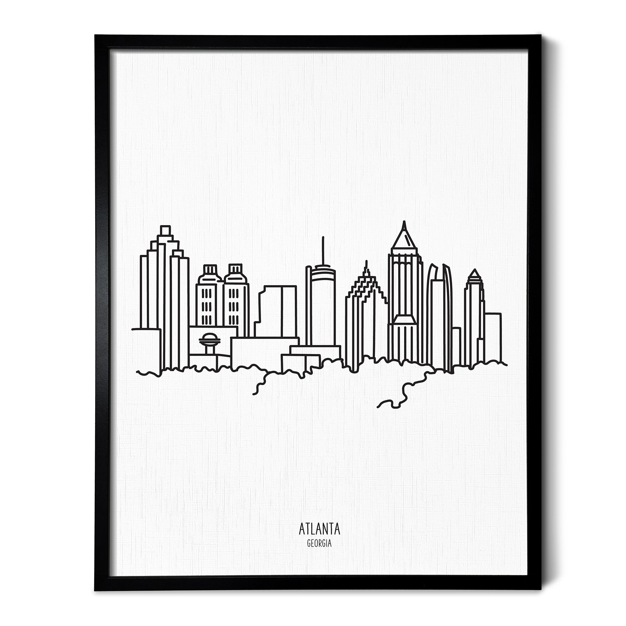 Atlanta Georgia Skyline Art Print – Scenic Route Shop