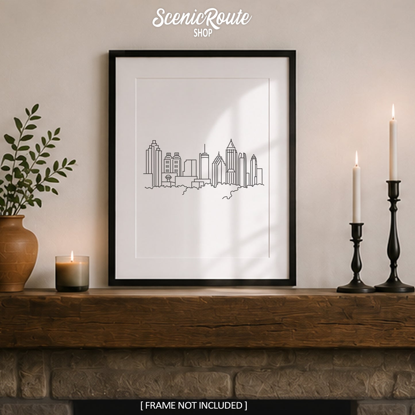 Atlanta Georgia Skyline Art Print
