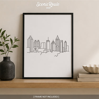 Atlanta Georgia Skyline Art Print