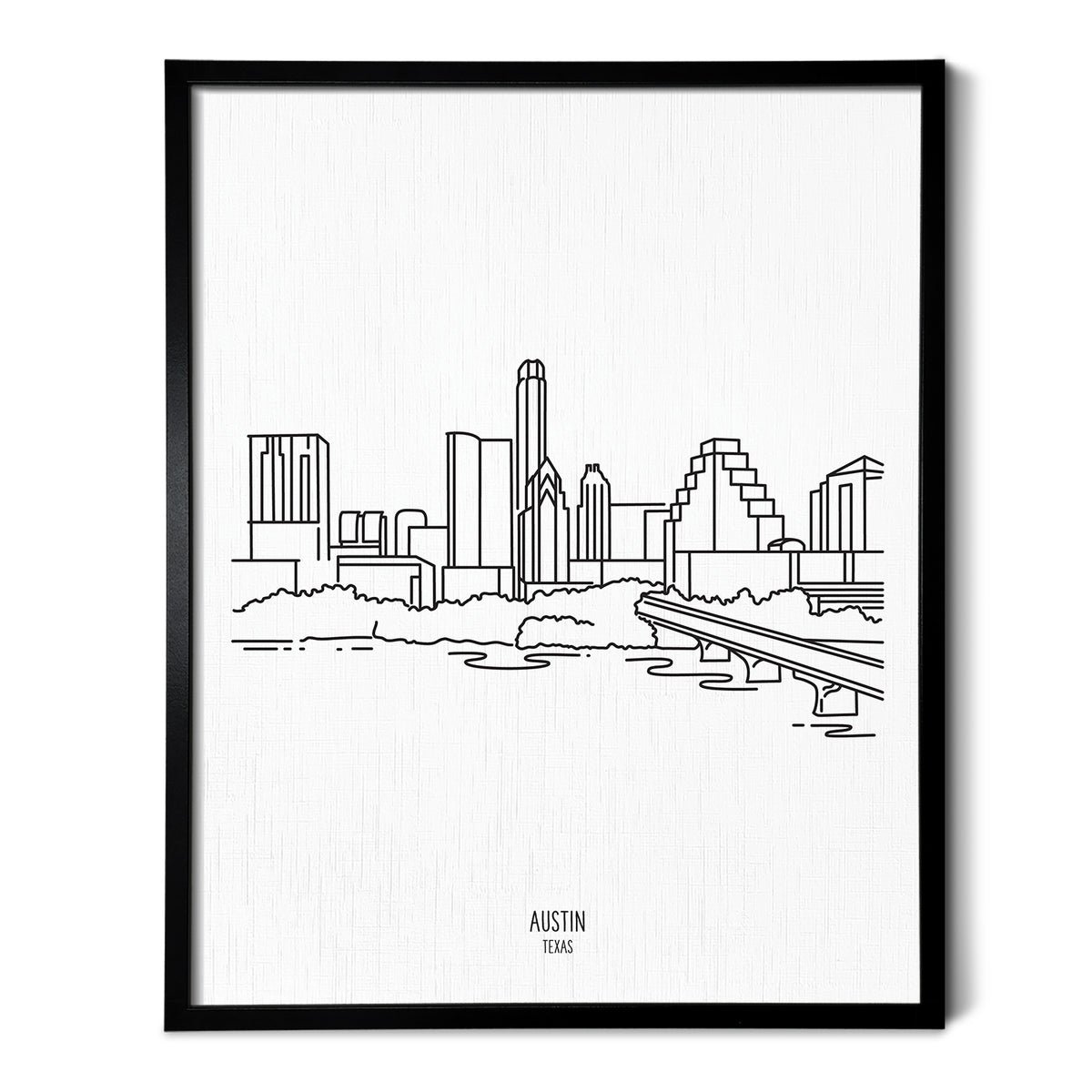 Austin Texas Skyline Art Print