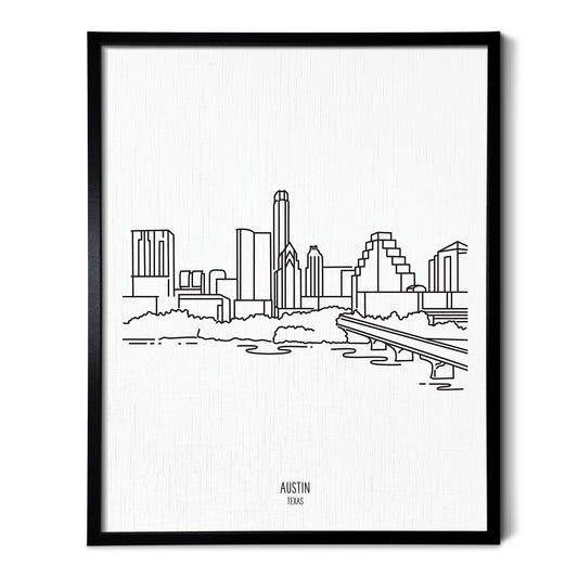 Austin Texas Skyline Art Print
