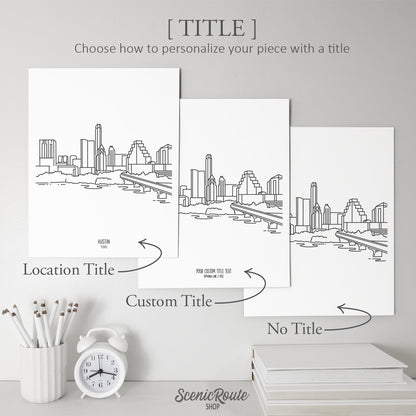 Austin Texas Skyline Art Print