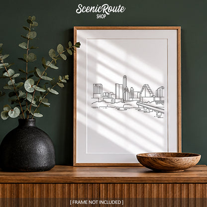 Austin Texas Skyline Art Print