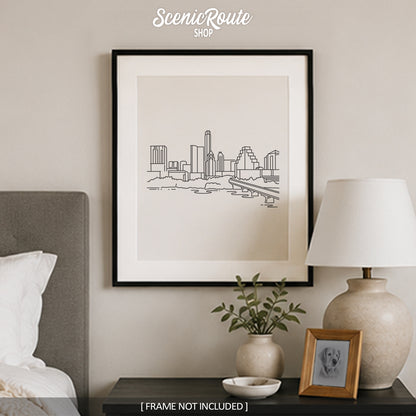 Austin Texas Skyline Art Print