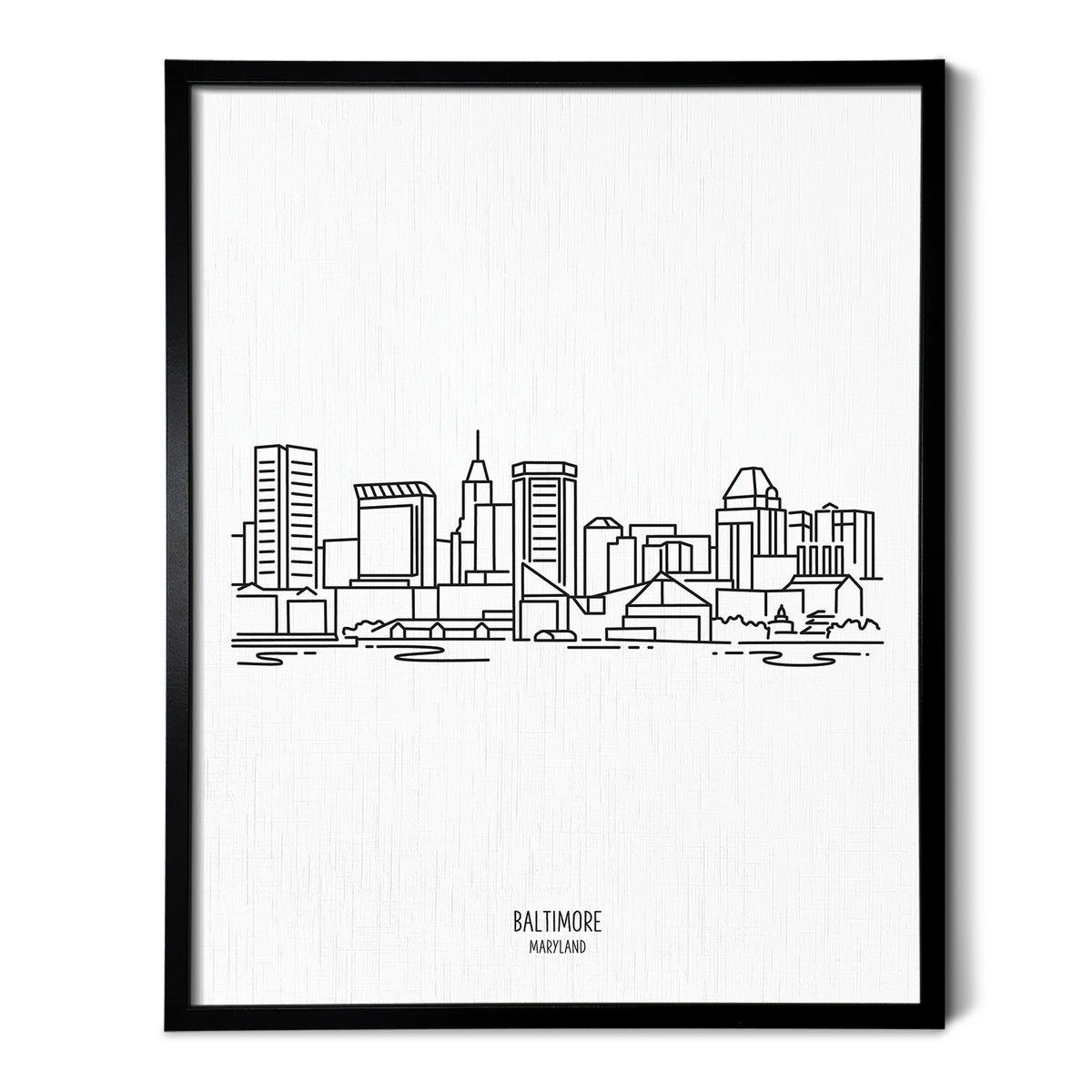 Baltimore Maryland Skyline Art Print