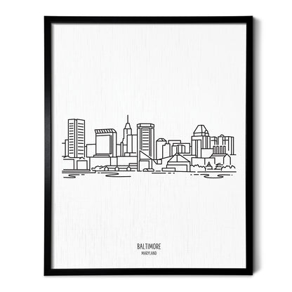 Baltimore Maryland Skyline Art Print