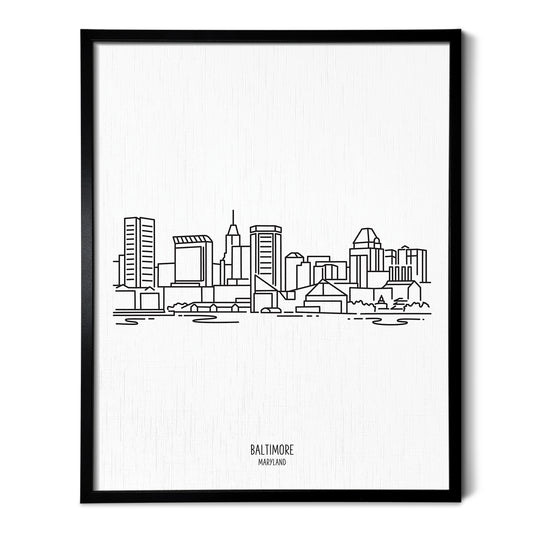 Baltimore Maryland Skyline Art Print