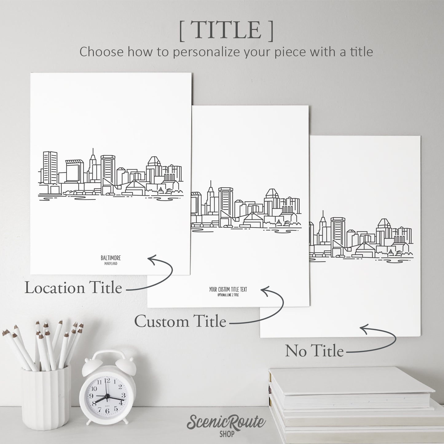 Baltimore Maryland Skyline Art Print
