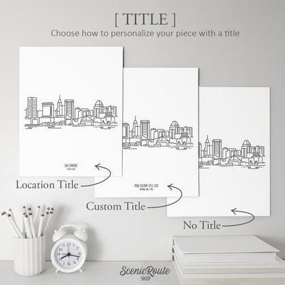 Baltimore Maryland Skyline Art Print