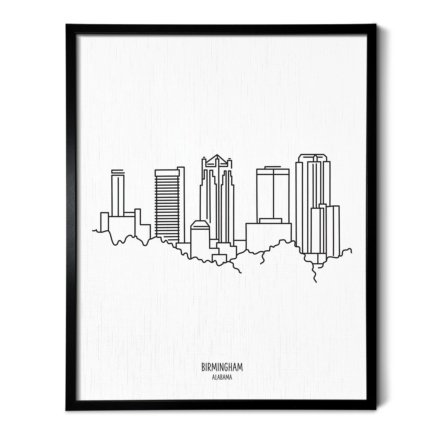 Birmingham Alabama Skyline Art Print