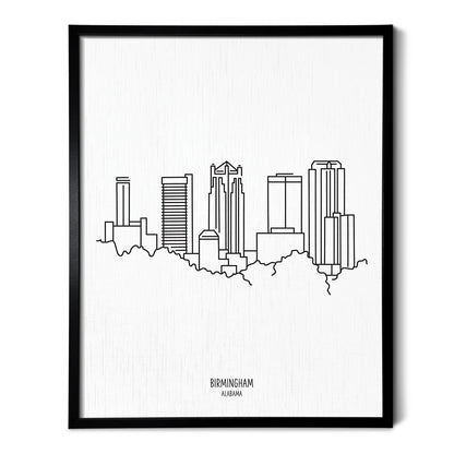 Birmingham Alabama Skyline Art Print