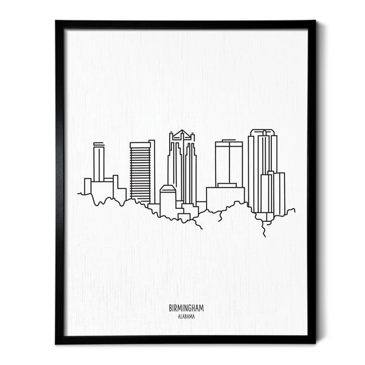 Birmingham Alabama Skyline Art Print