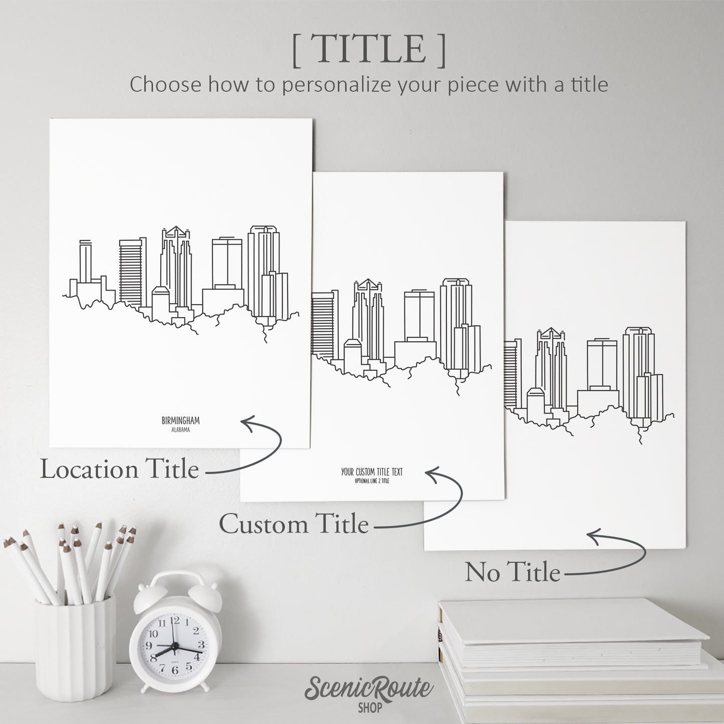Birmingham Alabama Skyline Art Print