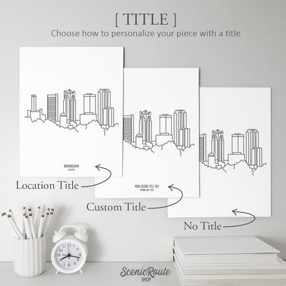Birmingham Alabama Skyline Art Print