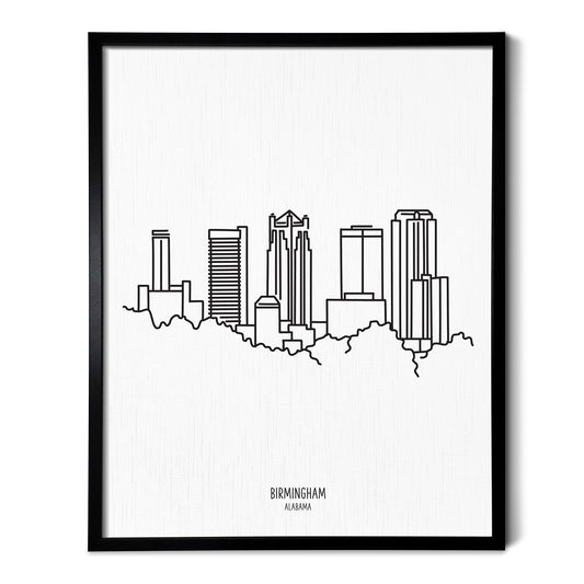 Birmingham Alabama Skyline Art Print