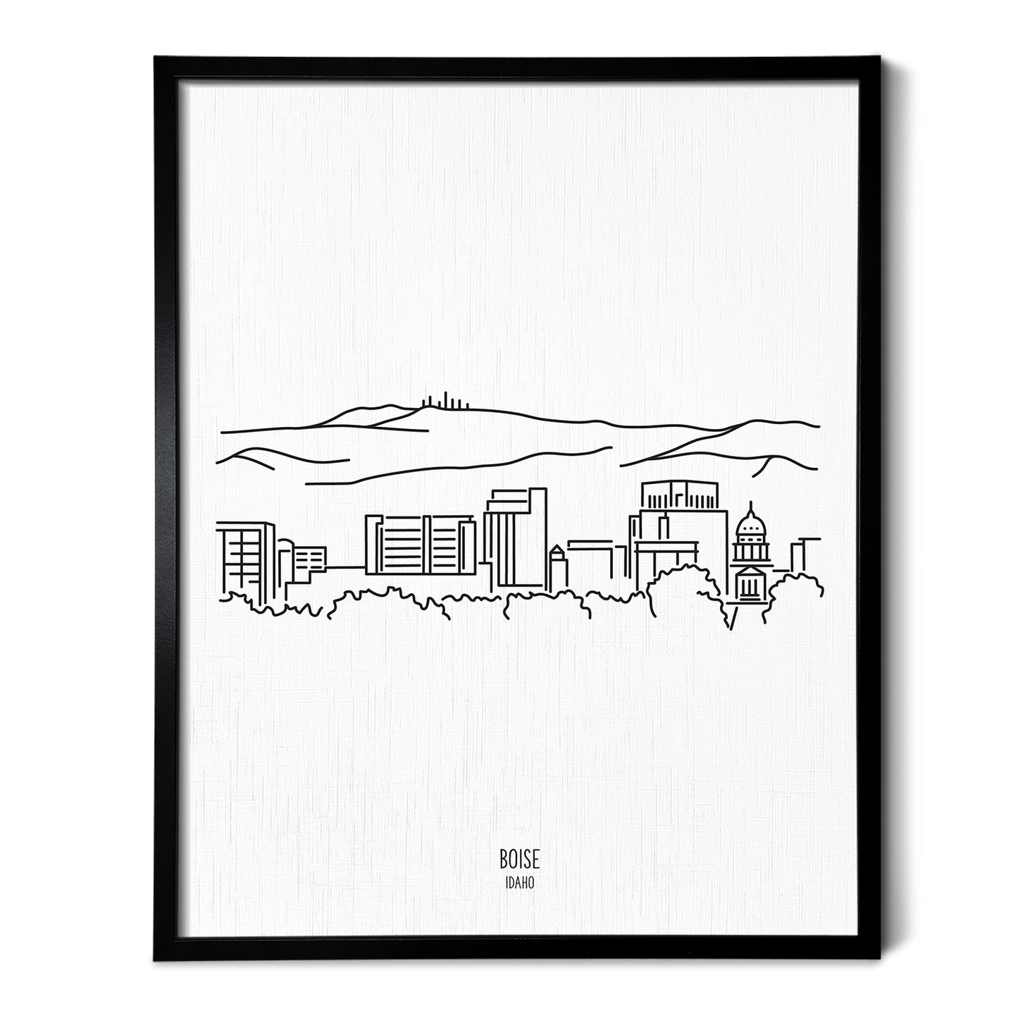 Boise Idaho Skyline Art Print