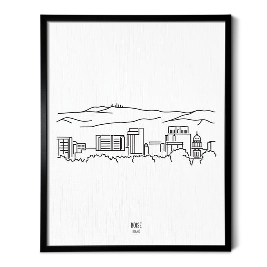Boise Idaho Skyline Art Print