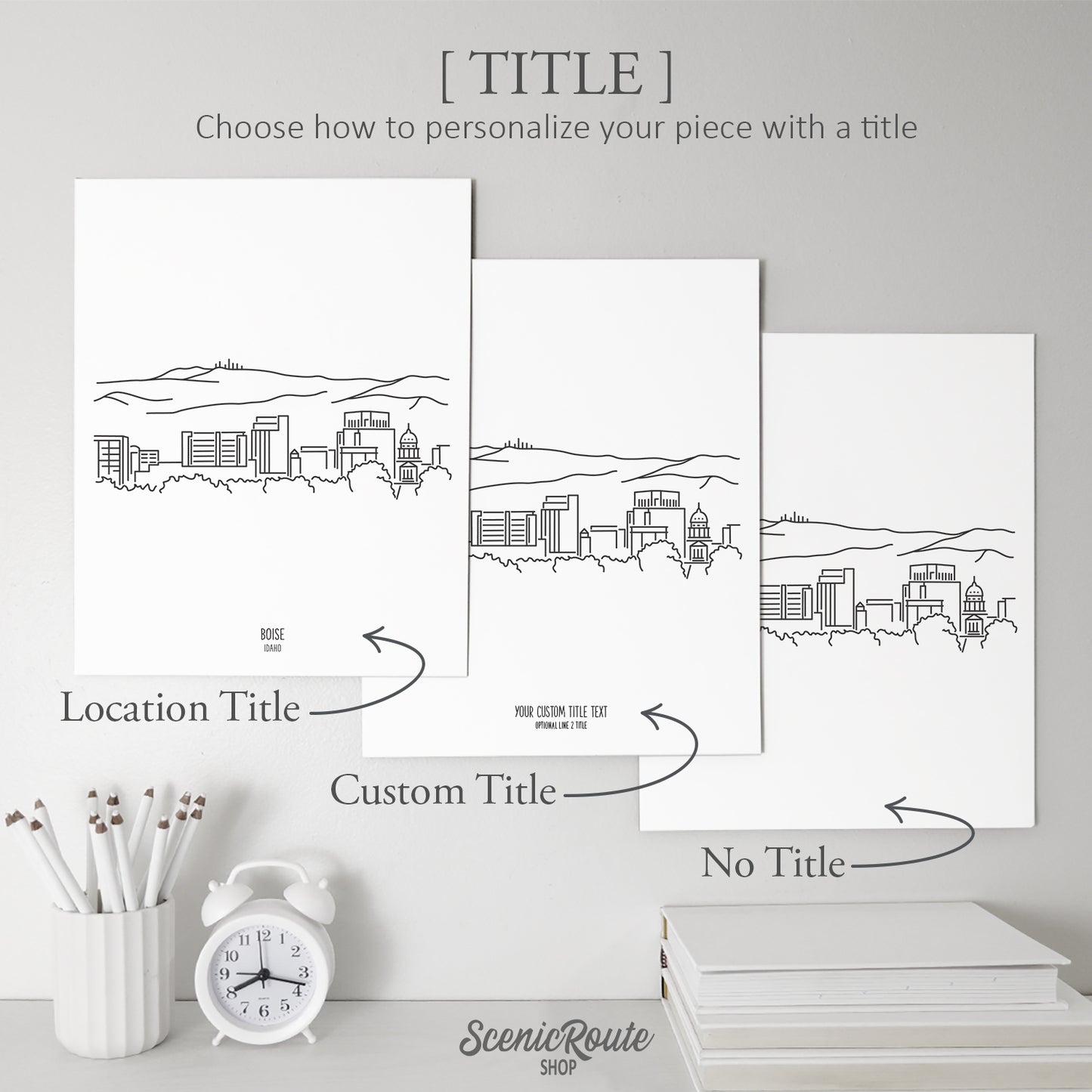 Boise Idaho Skyline Art Print