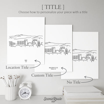 Boise Idaho Skyline Art Print