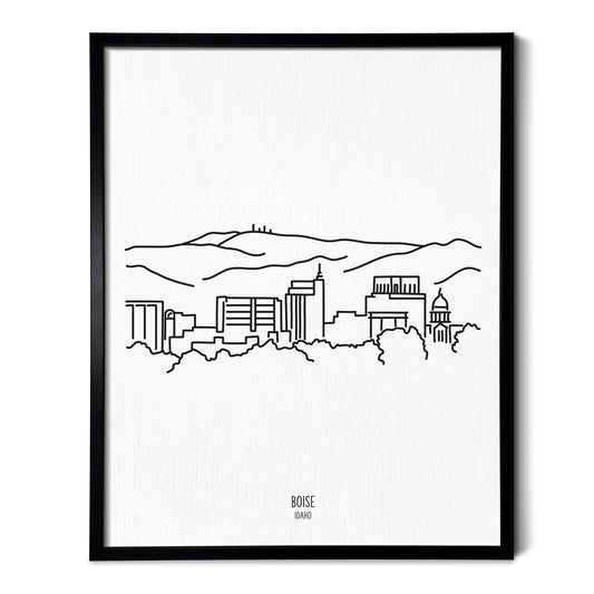 Boise Idaho Skyline Art Print