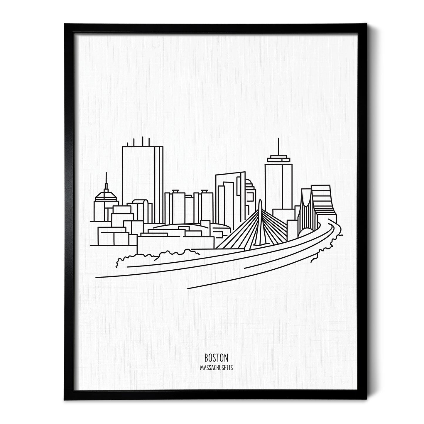 Boston Massachusetts Skyline Art Print