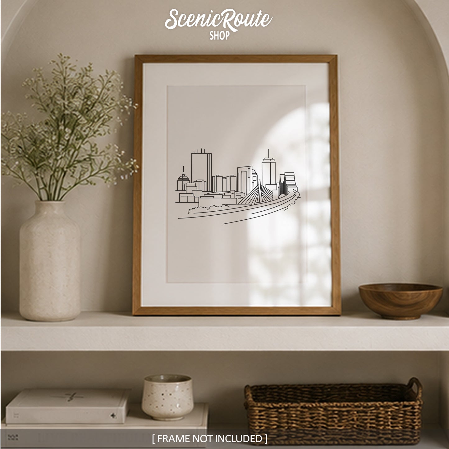 Boston Massachusetts Skyline Art Print