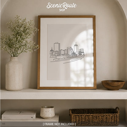 Boston Massachusetts Skyline Art Print