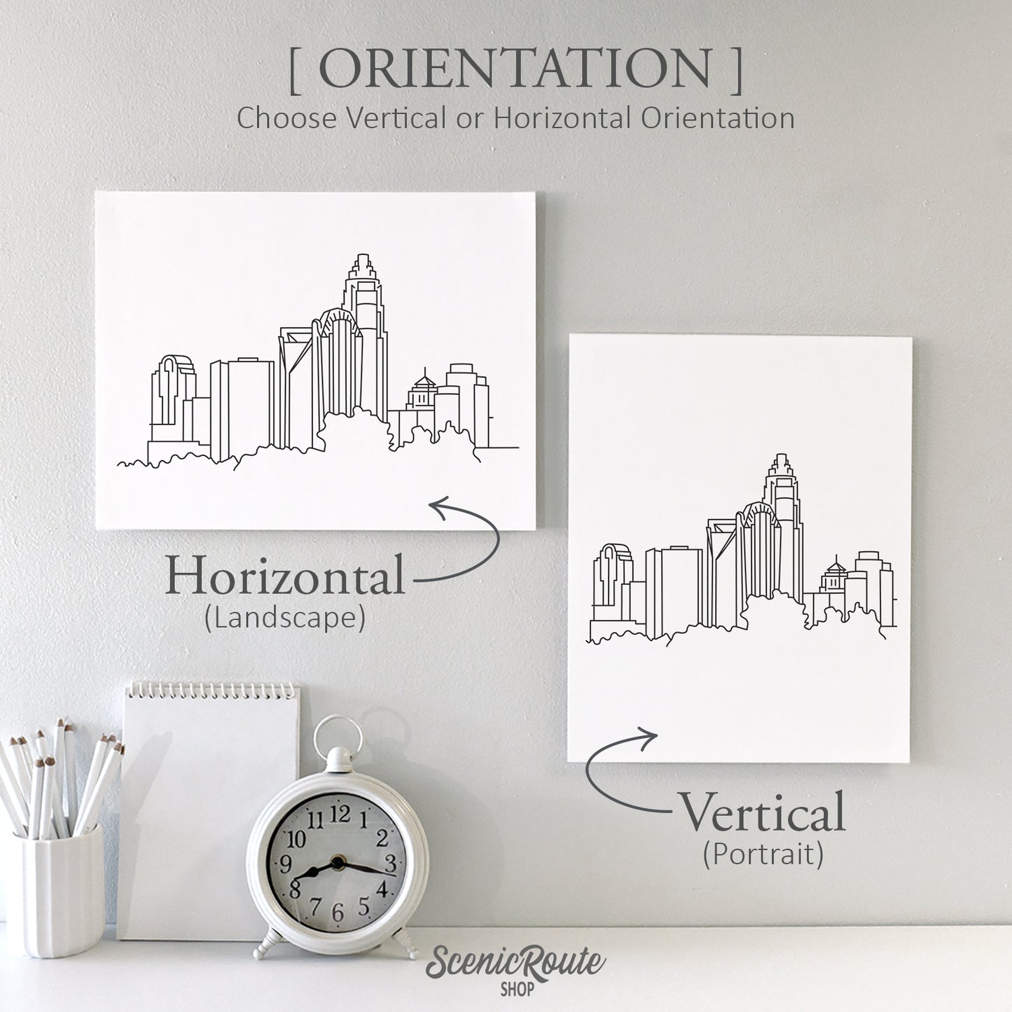 Charlotte North Carolina Skyline Art Print