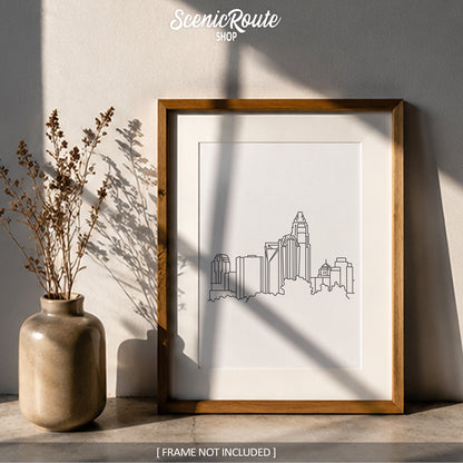 Charlotte North Carolina Skyline Art Print