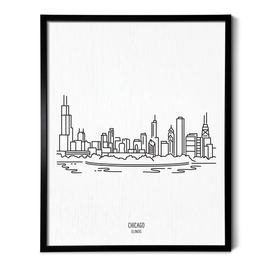 Chicago Illinois Skyline Art Print