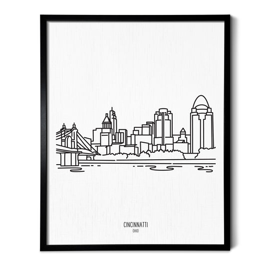 Cincinnati Ohio Skyline Art Print