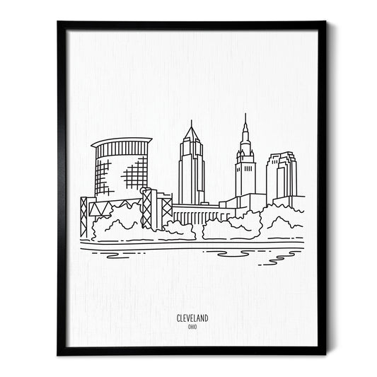 Cleveland Ohio Skyline Art Print