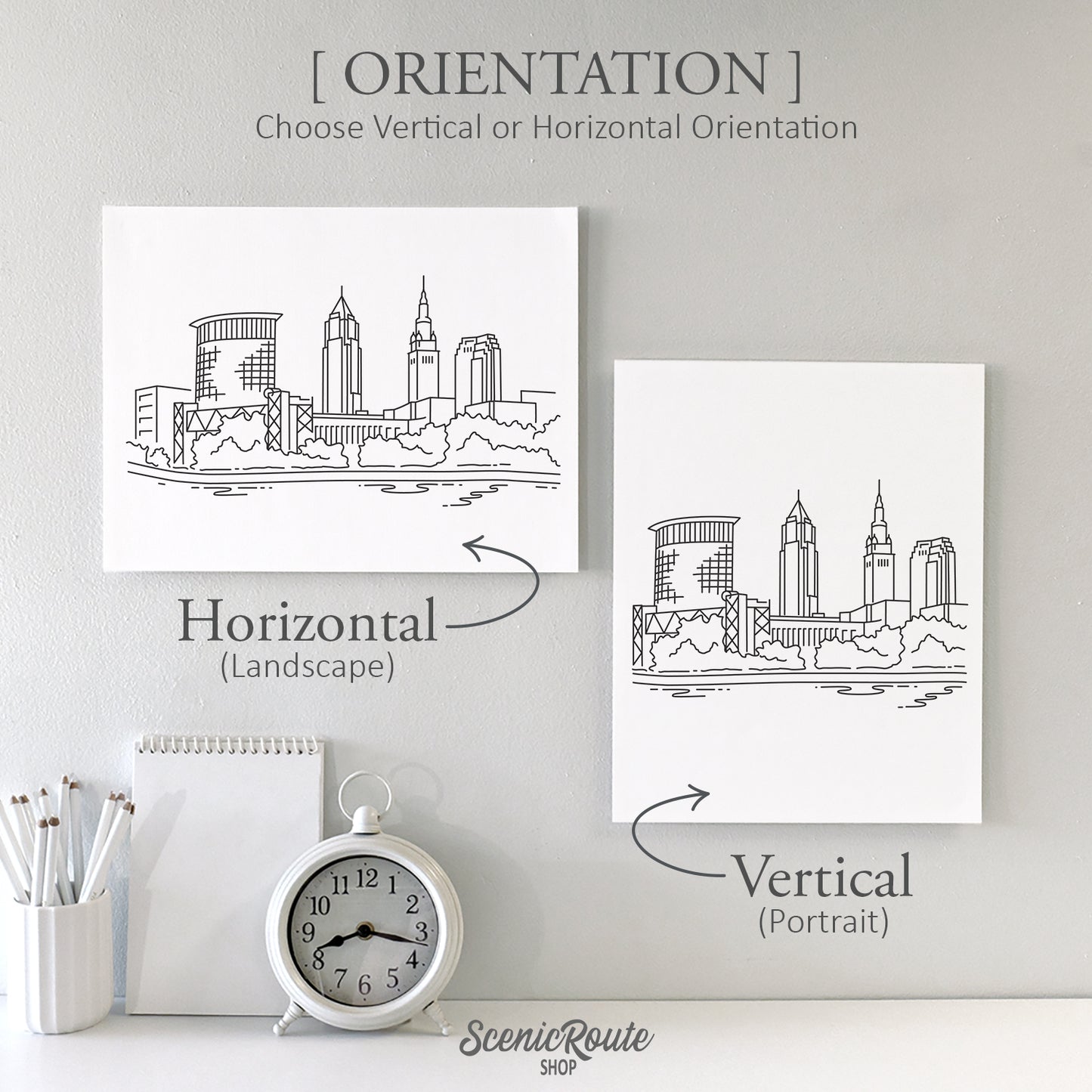 Cleveland Ohio Skyline Art Print