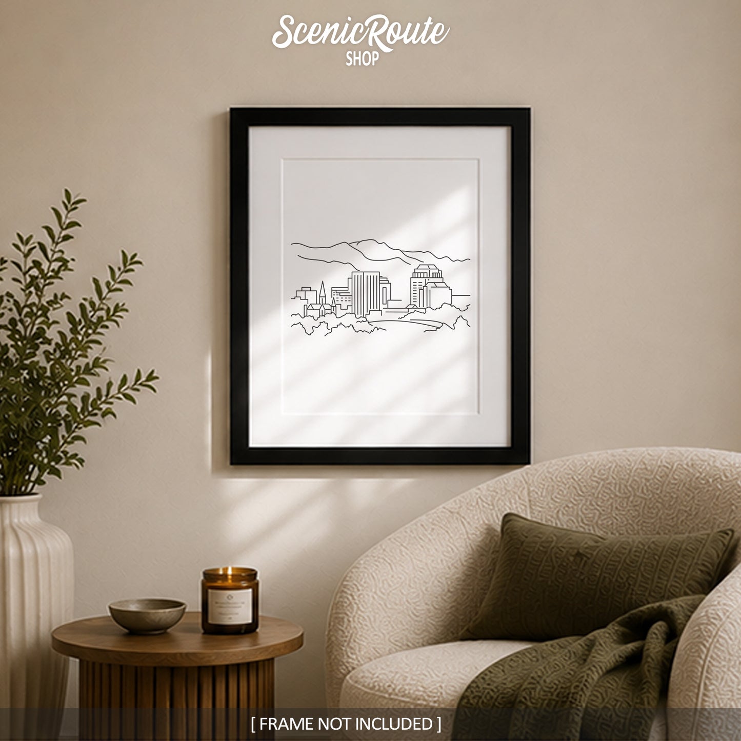 Colorado Springs Colorado Skyline Art Print