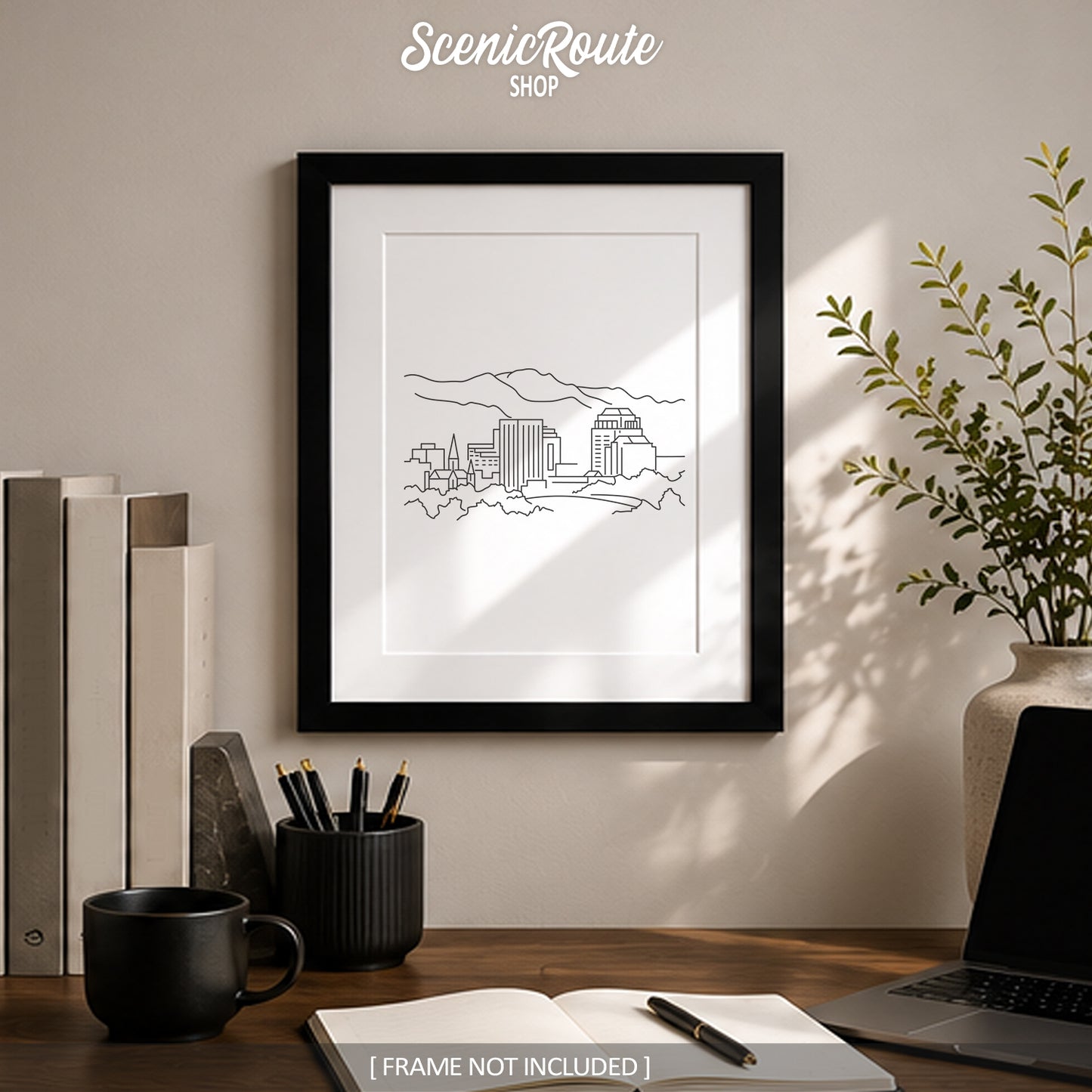Colorado Springs Colorado Skyline Art Print