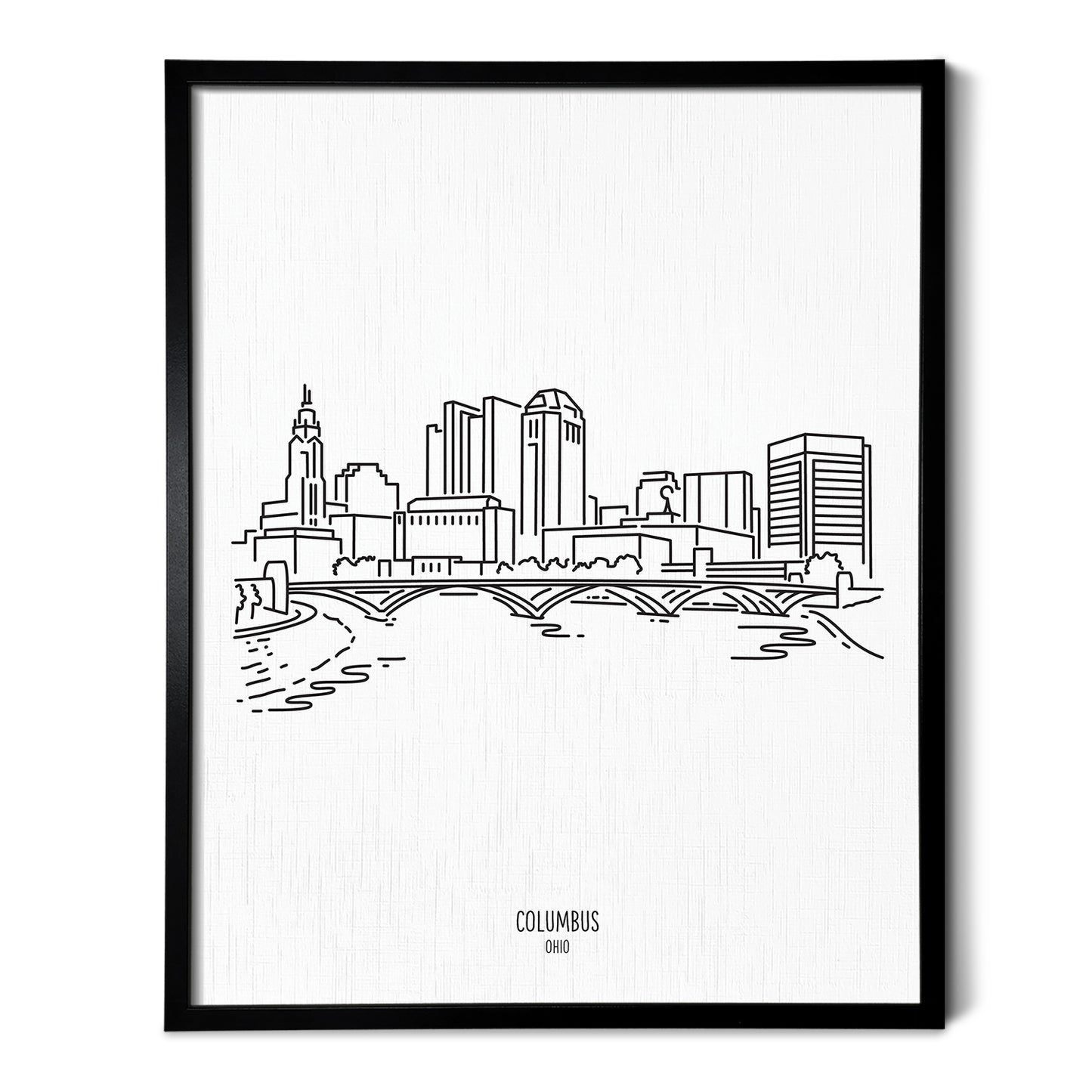 Columbus Ohio Skyline Art Print