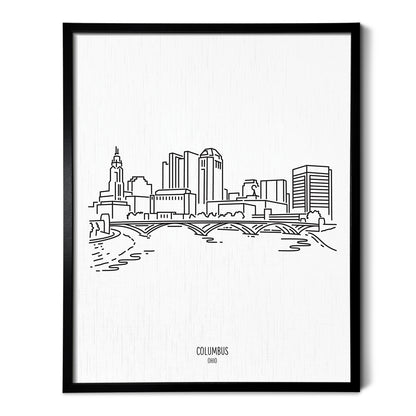 Columbus Ohio Skyline Art Print