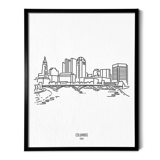 Columbus Ohio Skyline Art Print