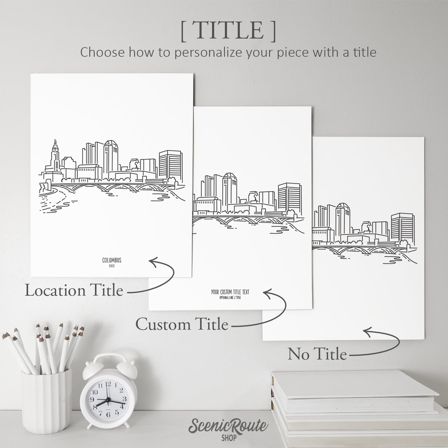 Columbus Ohio Skyline Art Print