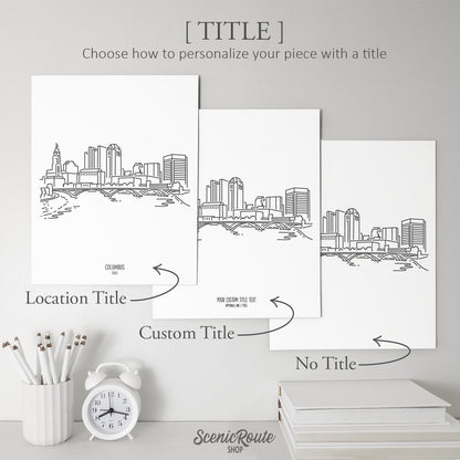 Columbus Ohio Skyline Art Print