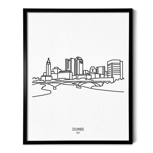 Columbus Ohio Skyline Art Print