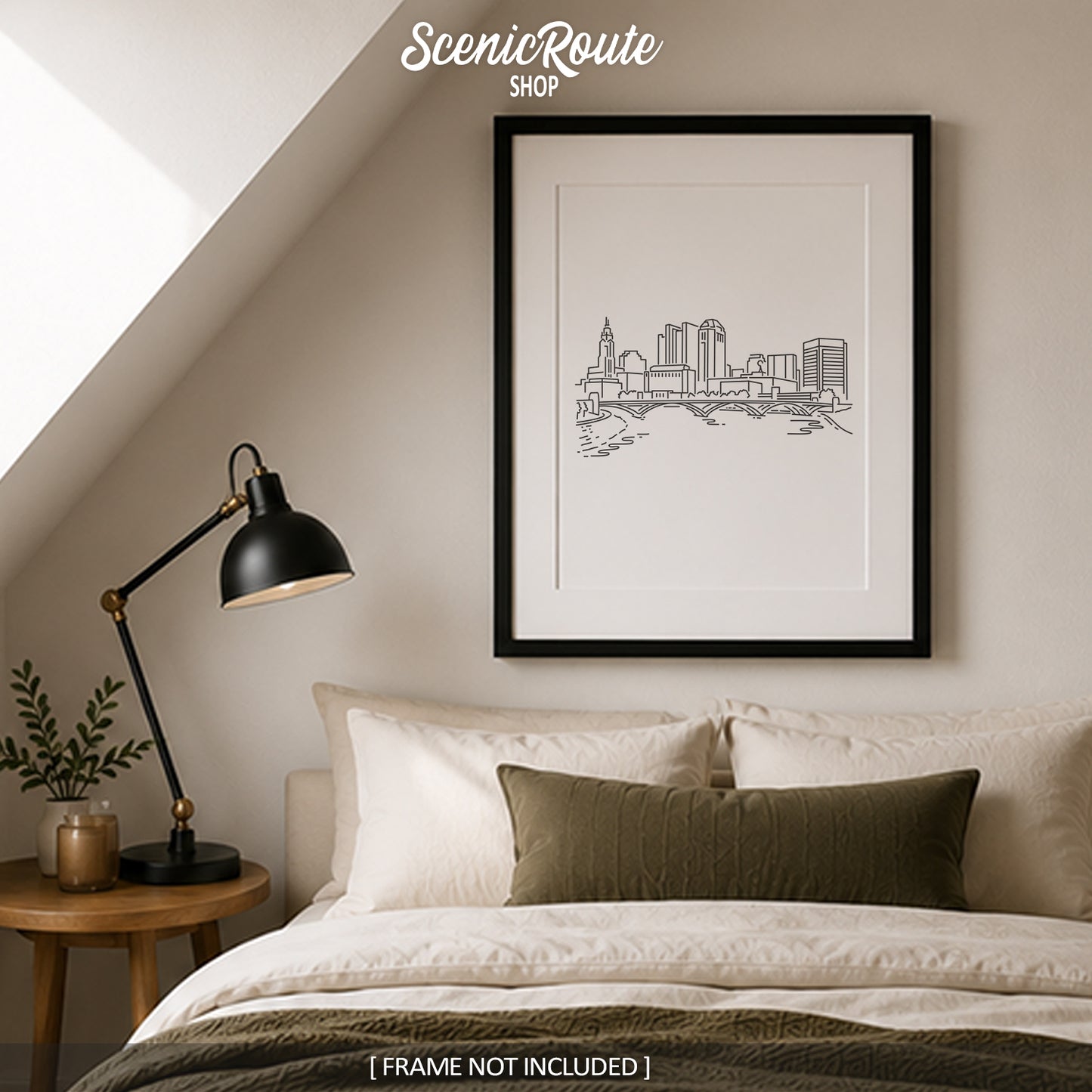 Columbus Ohio Skyline Art Print