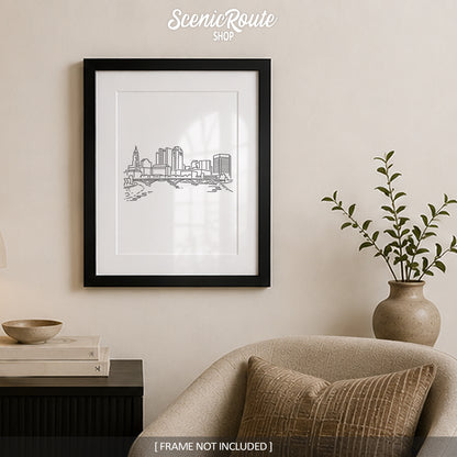 Columbus Ohio Skyline Art Print