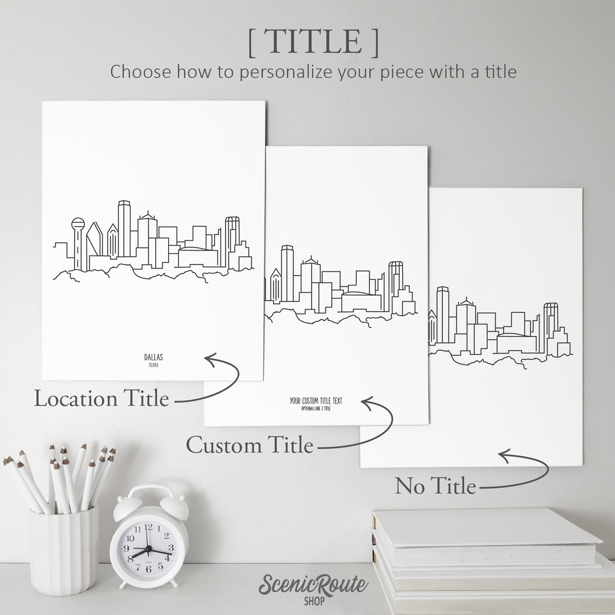 Dallas Texas Skyline Art Print
